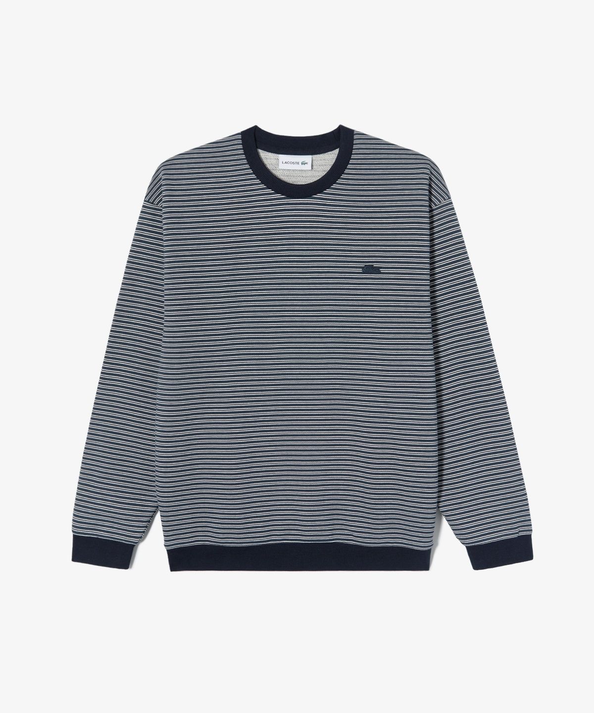 라코스테(LACOSTE) 남성 스트라이프 크루넥 스웻셔츠 SH272E-56N 166