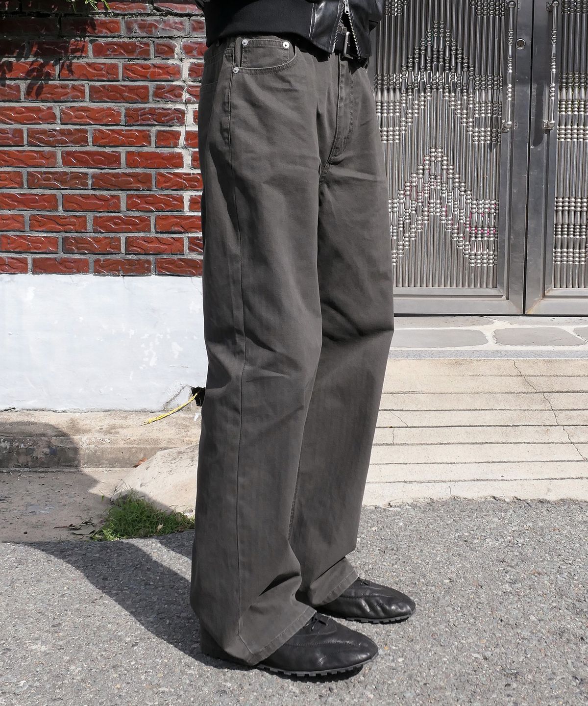 브랜디드(BRANDED) HBT WIDE PANTS [GRAPHITE]