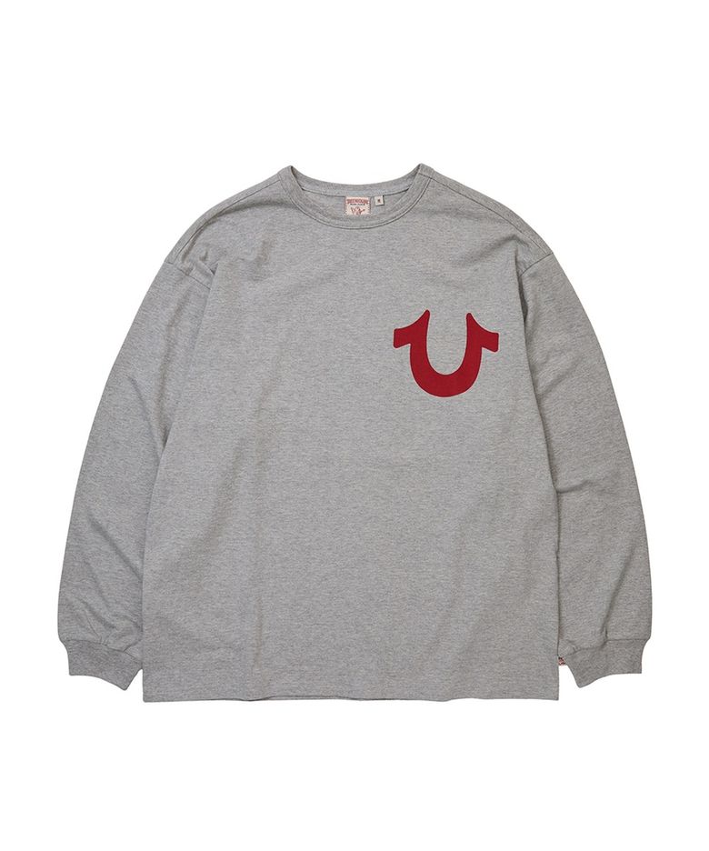 Big Horseshoe Long Sleeve - MELANGE GREY