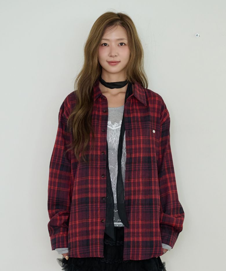 NOSTALGIC CHECK SHIRT_RED
