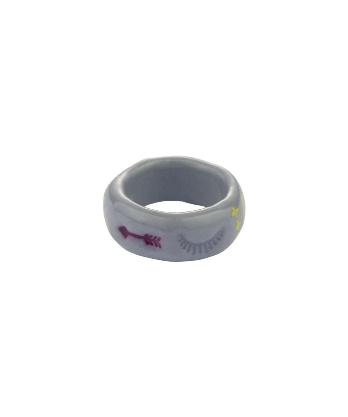 엔프프(NFF) doodle bold ring-grey