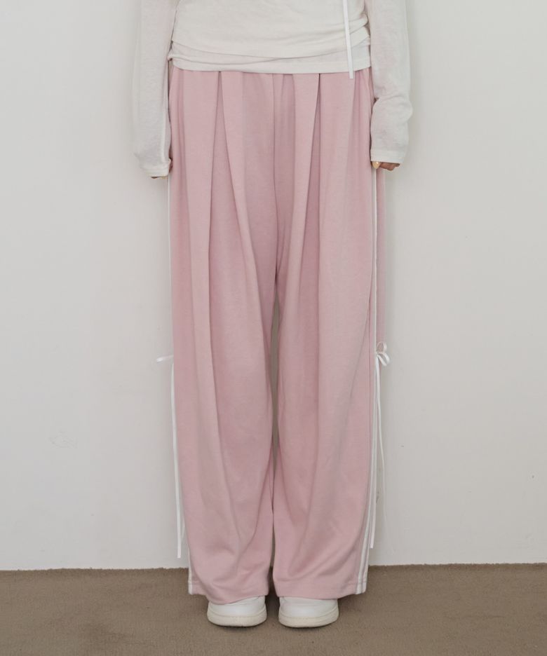 BUDDY RIBBON TRACK PANTS_PINK