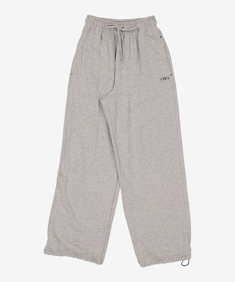 W B PENDANT COTTON SWEAT PANTS [MELANGE GREY] 1
