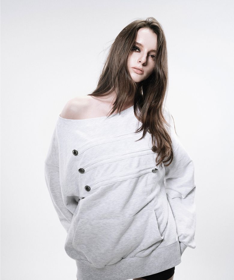 NAPOLEON SWEAT DRESS(GREY)