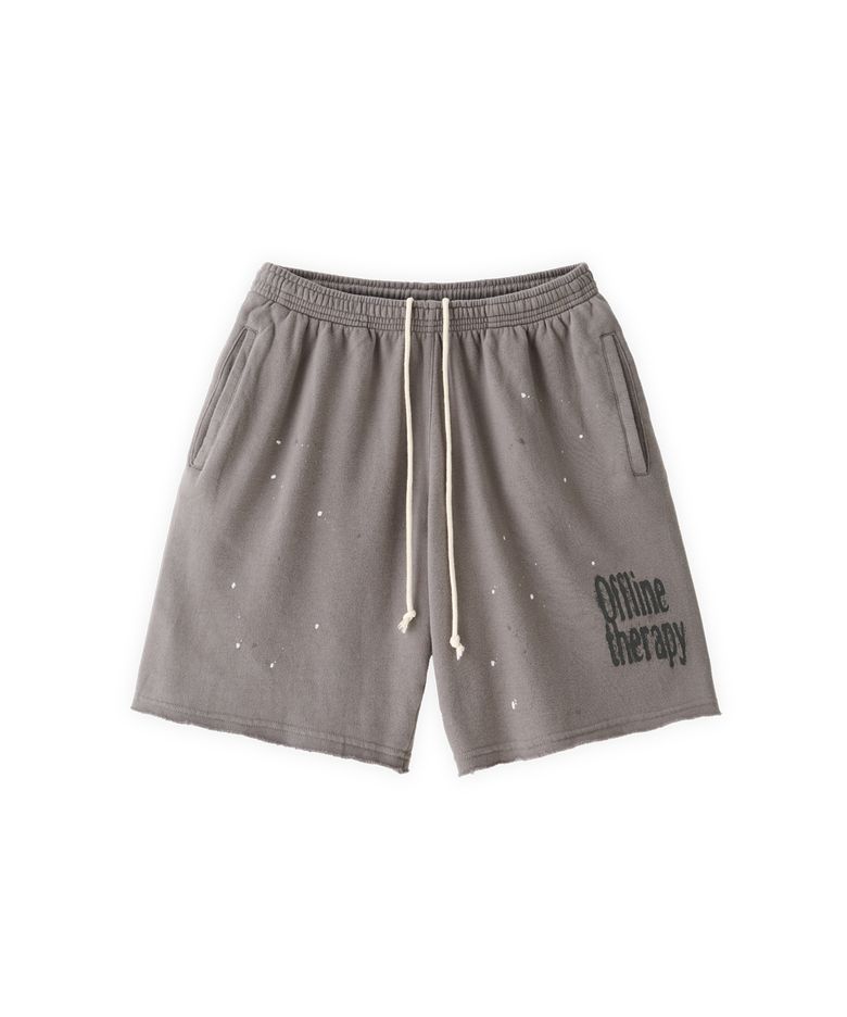 Tuewid relaxed light-fleece sweatshorts in gray offline therapy