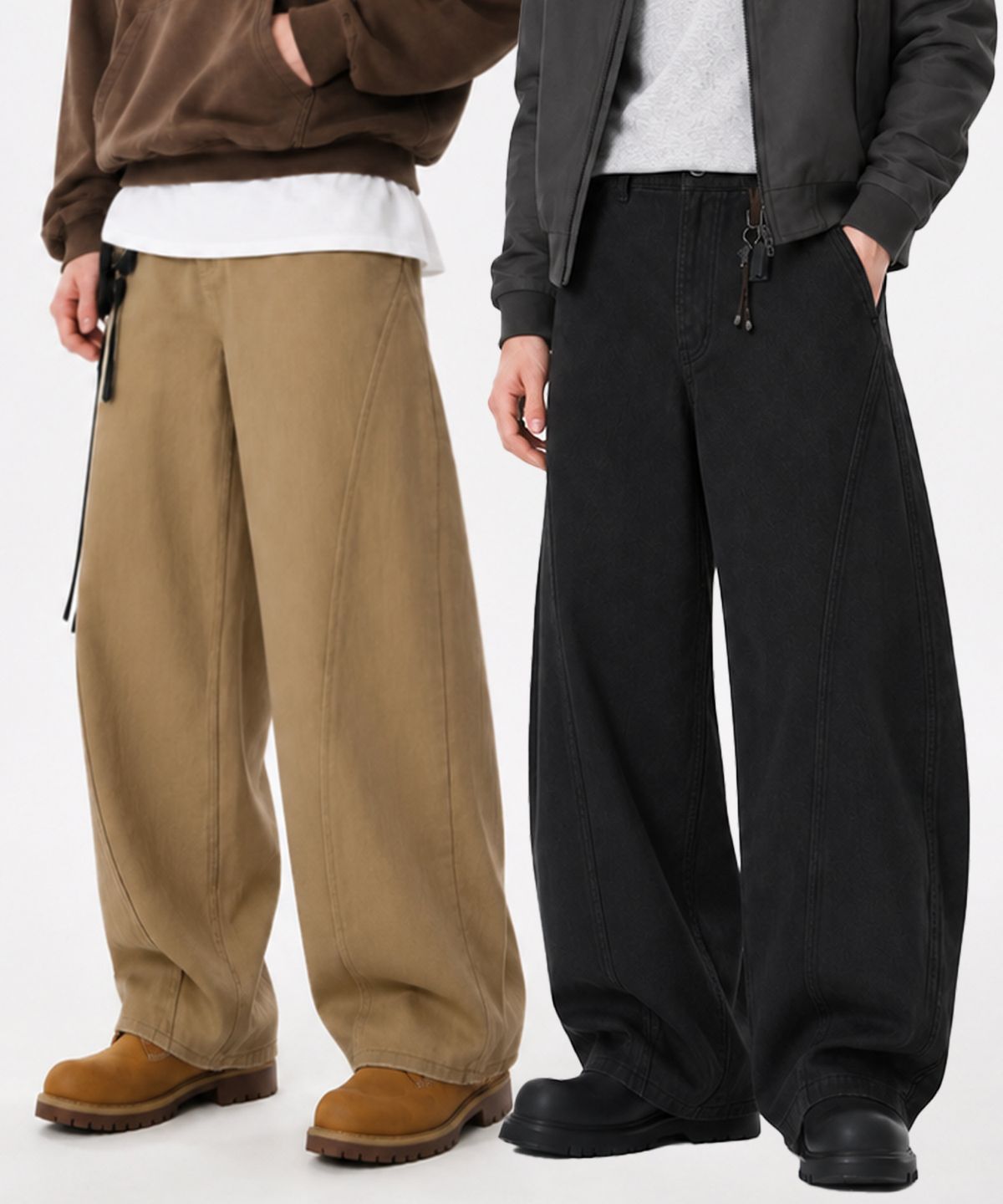 포더핏(FOR THE FIT) 365 커브드 절개 팬츠_4color