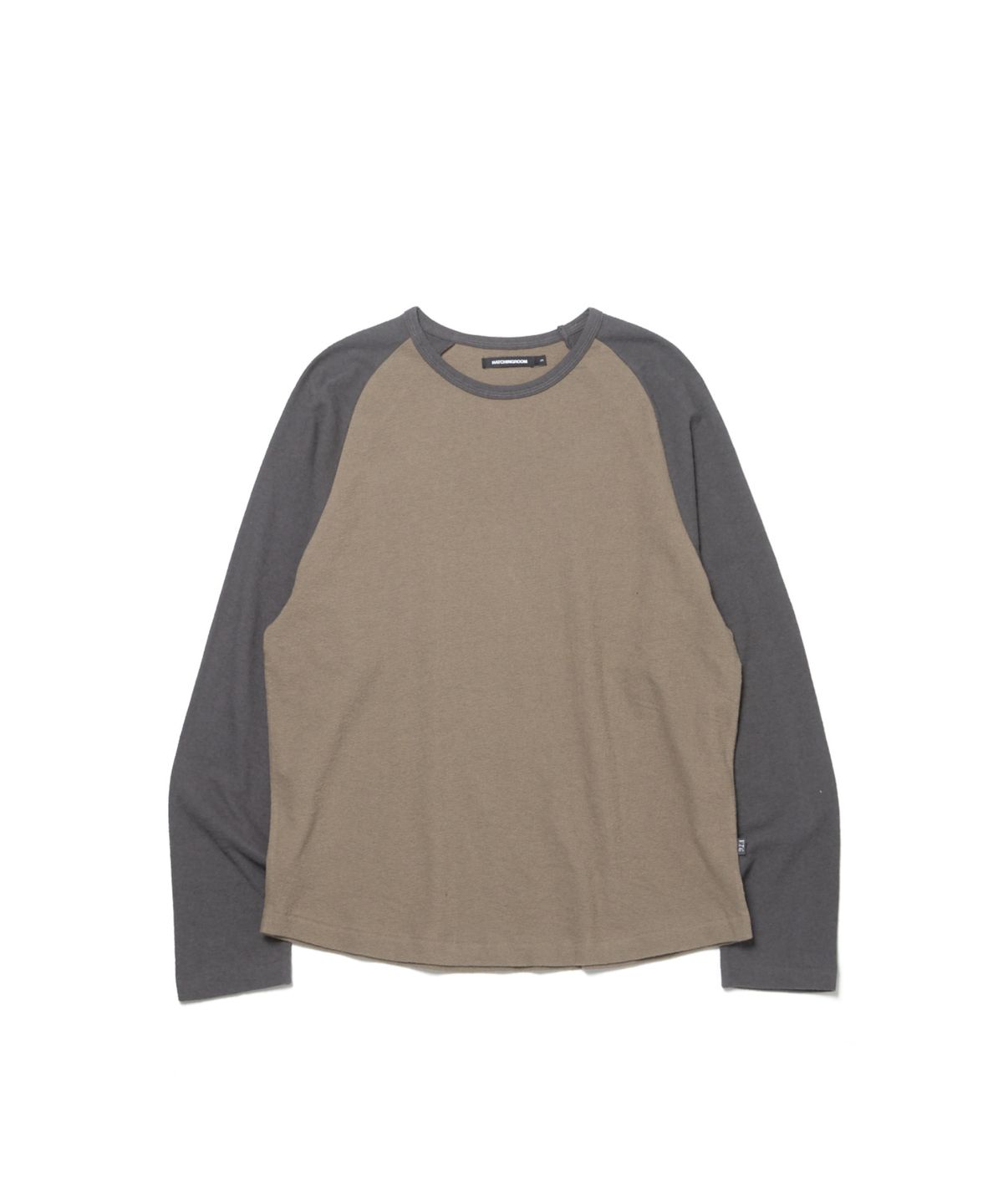 해칭룸(HATCHINGROOM) Raglan Tee Moss Charcoal/Desert