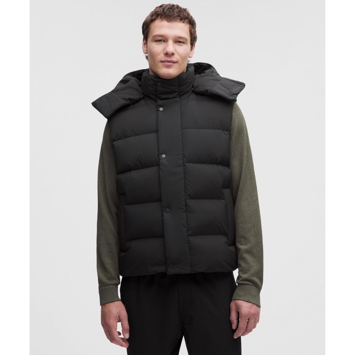 룰루레몬(LULULEMON) 멘즈 원더 퍼프 베스트  BLK