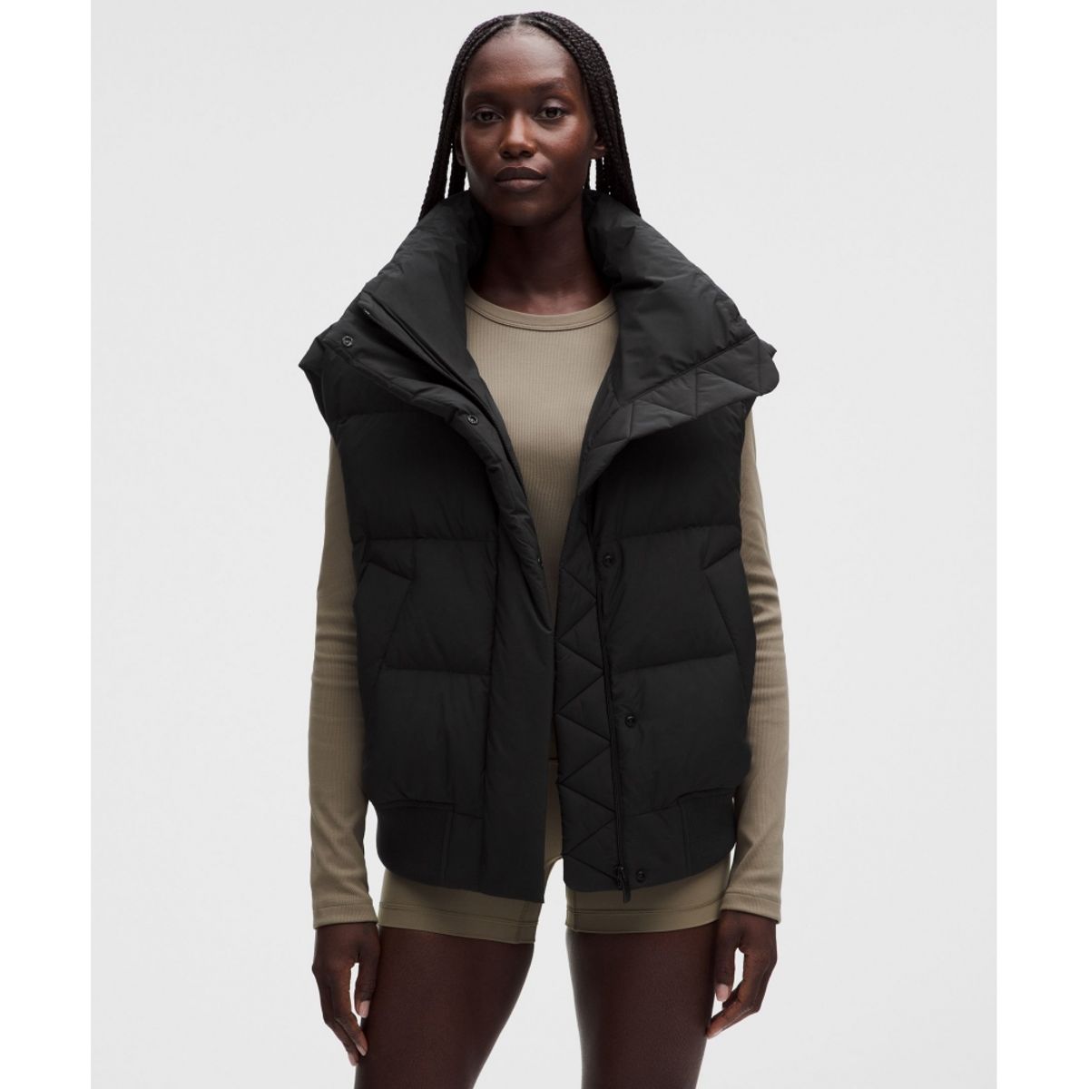 룰루레몬(LULULEMON) 우먼스 원더 퍼프 보머 베스트  BLK