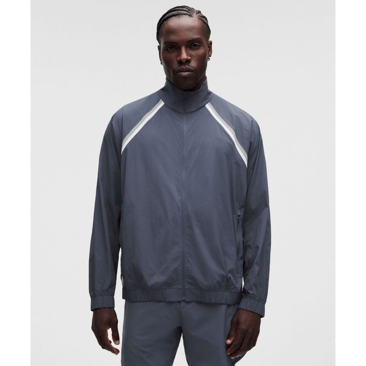 룰루레몬(LULULEMON) 페이스 브레이커 트랙 재킷 *글라이드  DDND FEGY WHT