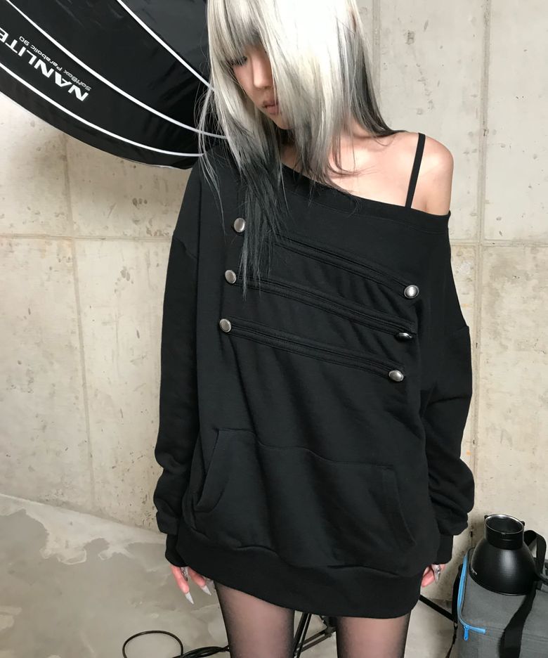 NAPOLEON SWEAT DRESS(BLACK)
