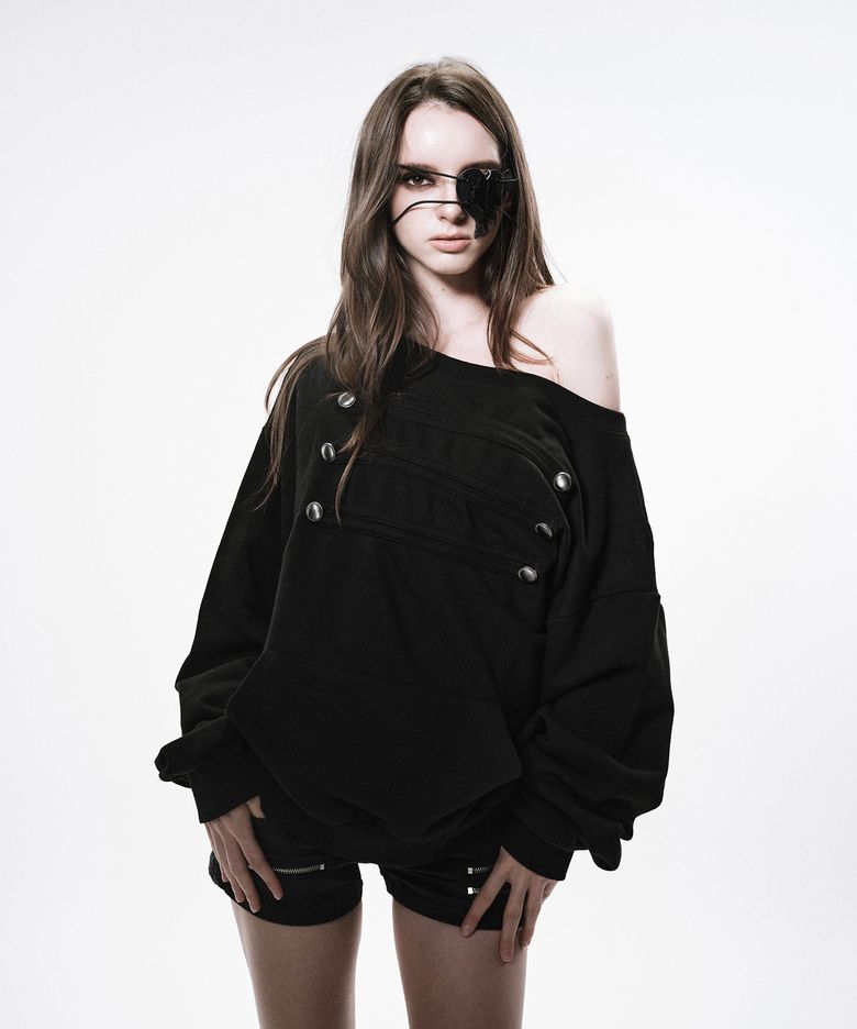 NAPOLEON SWEAT DRESS(BLACK)