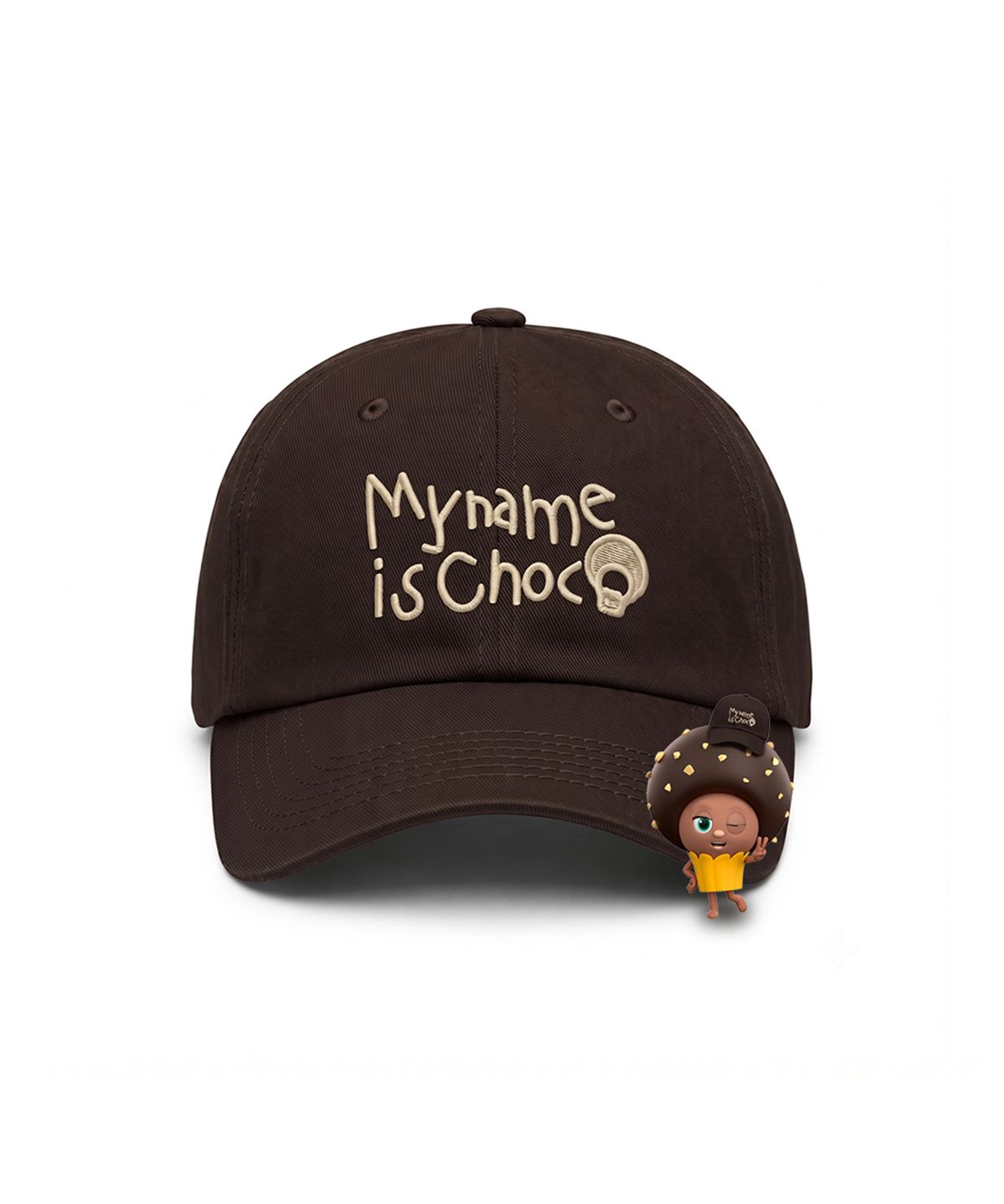 케이스어랏(CASE A LOT) [케이스어랏x브레드이발소] Choco cap - Brown
