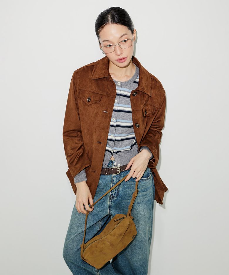 스몰 소프트 스퀘어백 카멜