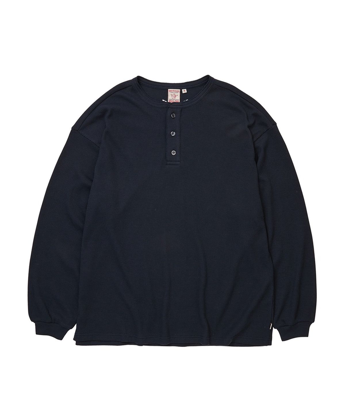 트루릴리젼(TRUERELIGION) Waffle Henley Long Sleeve - NAVY