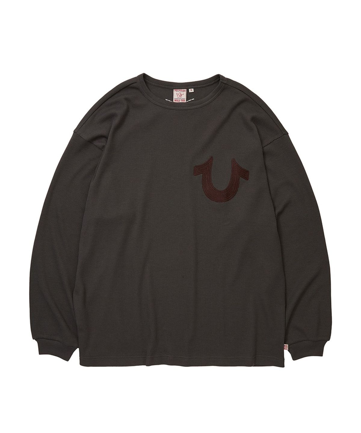 트루릴리젼(TRUERELIGION) Big Horseshoe Waffle Long Sleeve - KHAKI