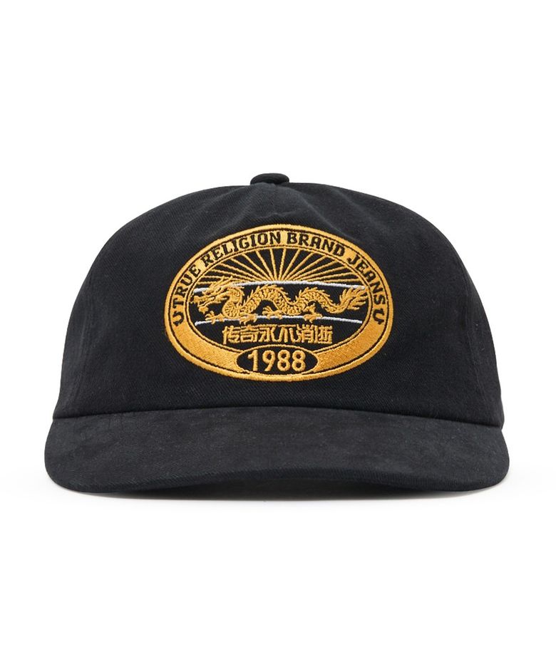 1988 Dragon Washed 5 Panel Cap - WASHED BLACK