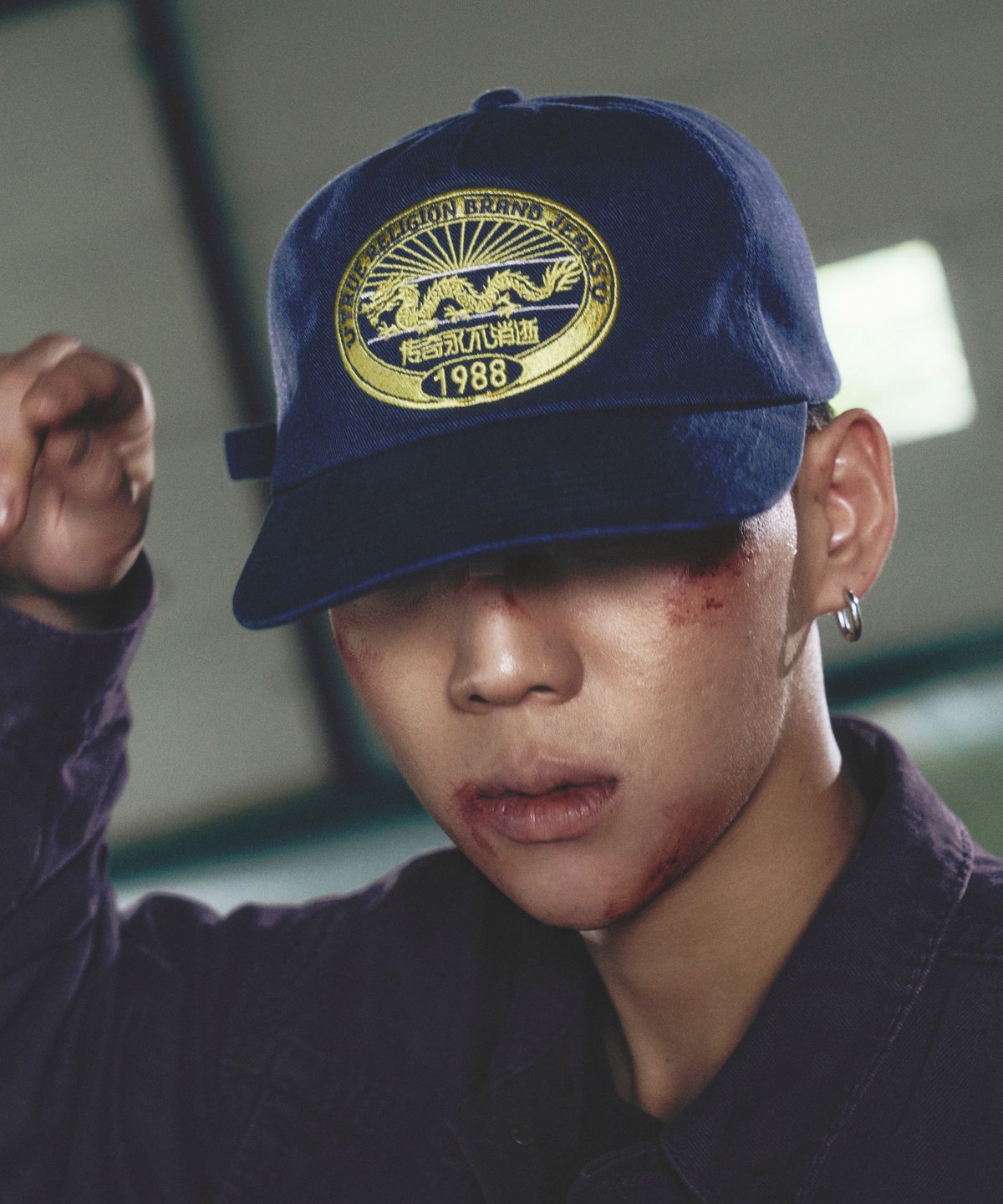 트루릴리젼(TRUERELIGION) 1988 Dragon Washed 5 Panel Cap - WASHED BLUE