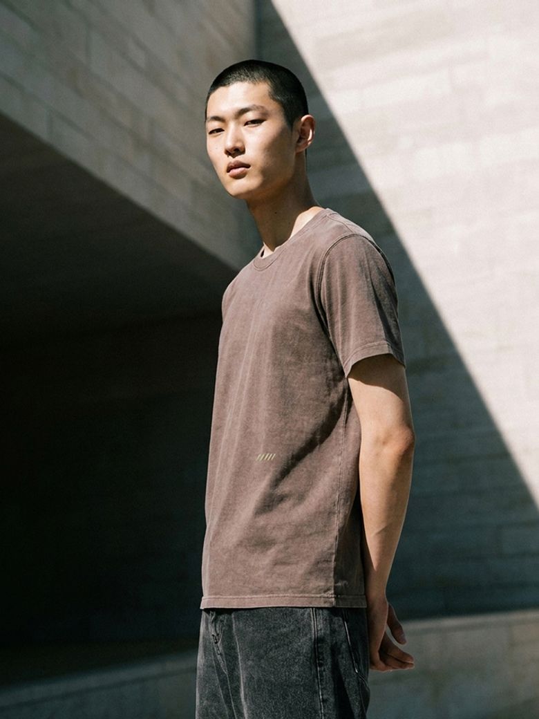 남성 시그니처 로고 크롭 티셔츠_163(17590-031-801-69)