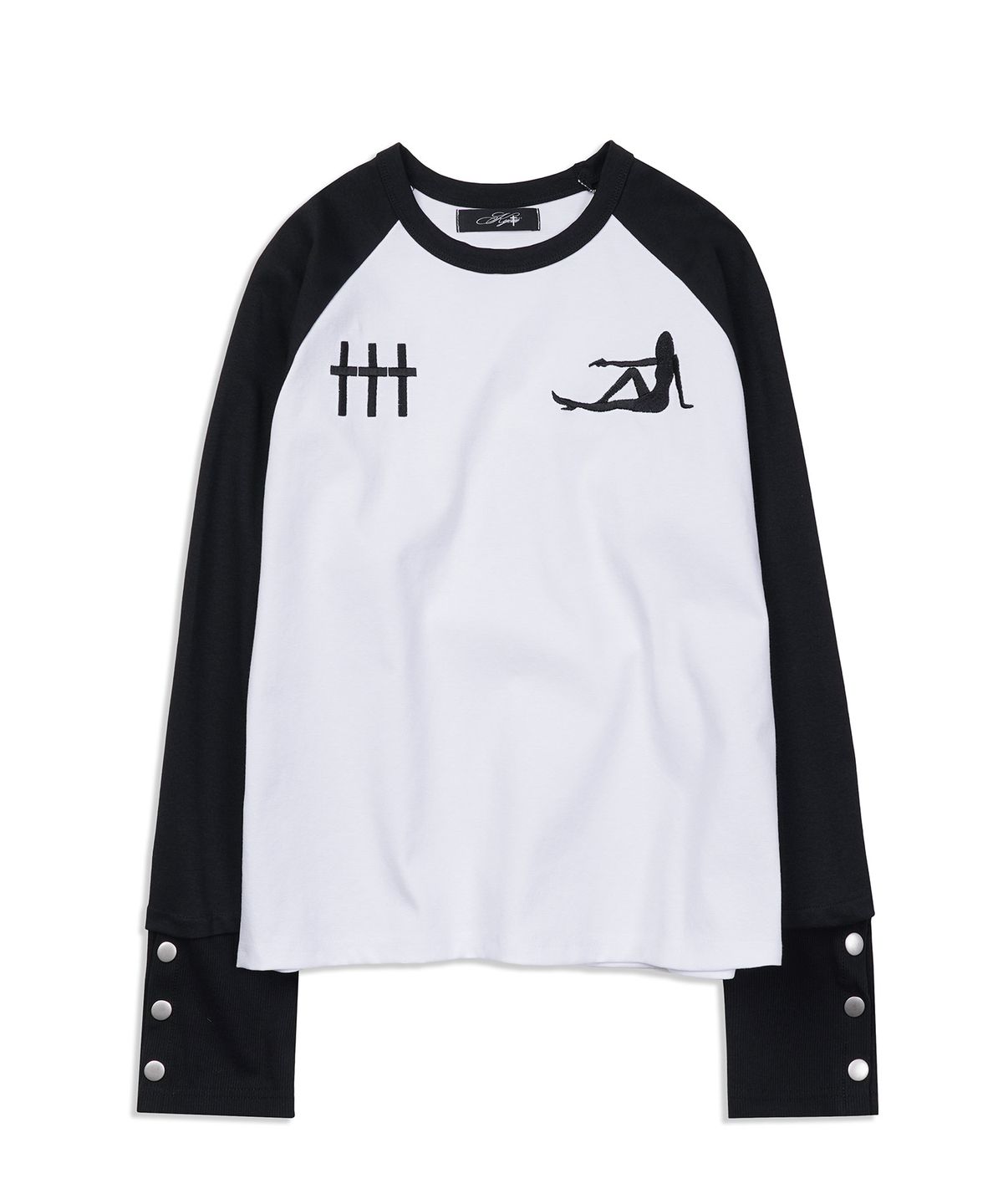 쿄이(KYOIII) TRIGGER GIRL RAGLAN TEE (Boxy Crop Fit)