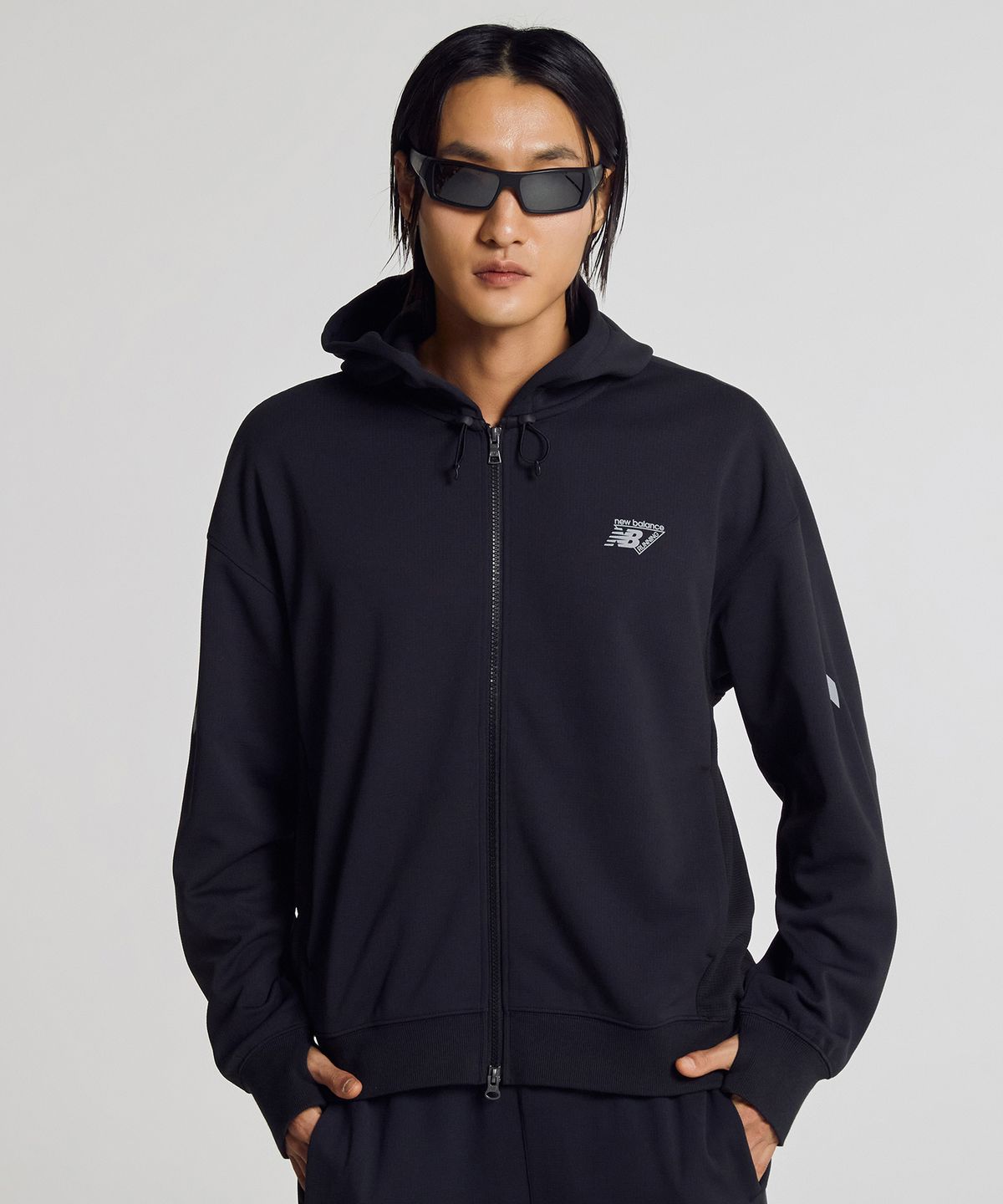 뉴발란스(NEW BALANCE) NBMDG15213 / UNI PF 올데이 후드집업 (BLACK)