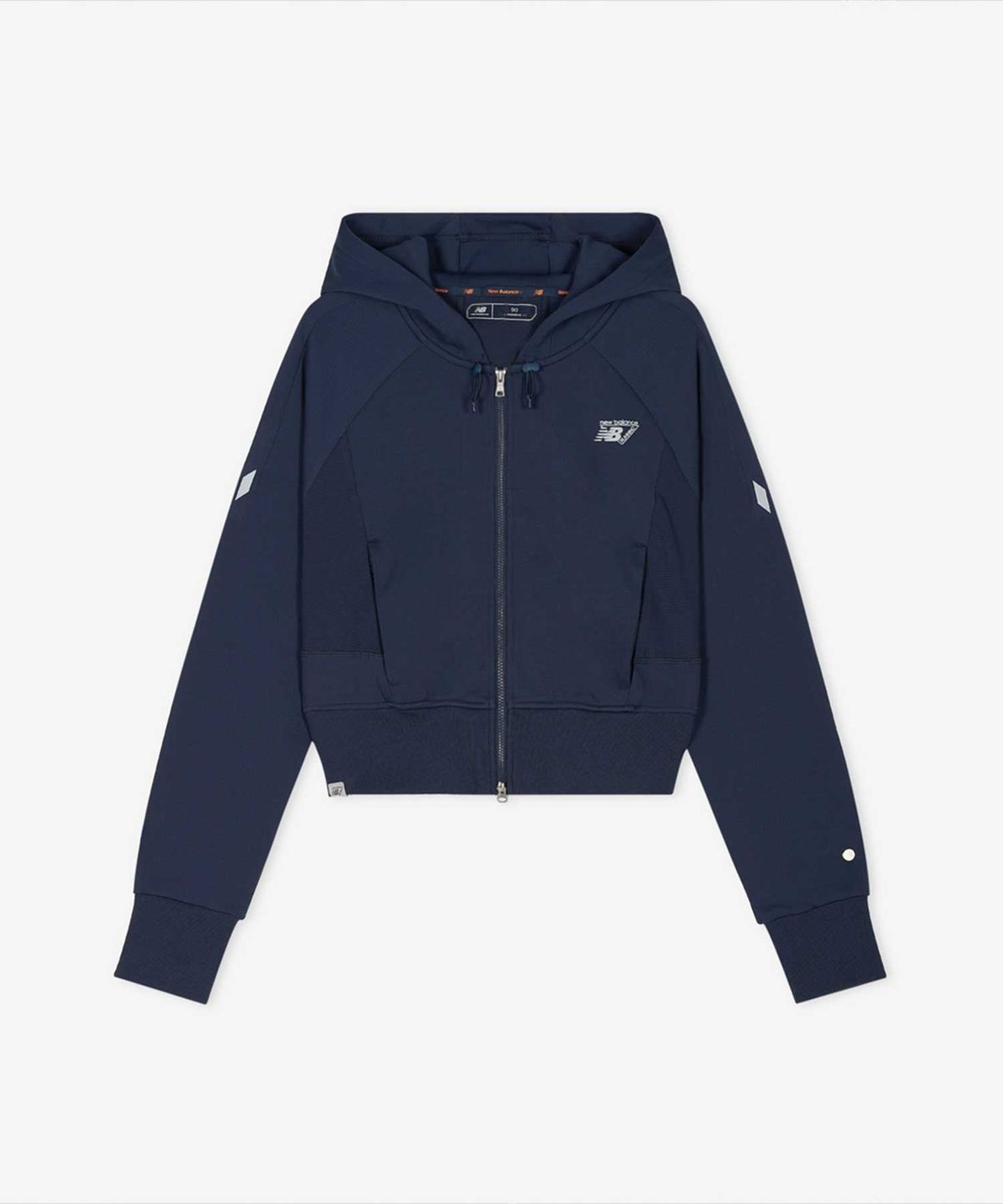 뉴발란스(NEW BALANCE) NBMDG15212 / WOMEN PF 올데이 크롭 후드집업 (NAVY)