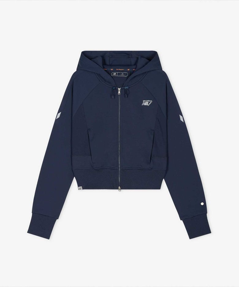 NBMDG15212 / WOMEN PF 올데이 크롭 후드집업 (NAVY)