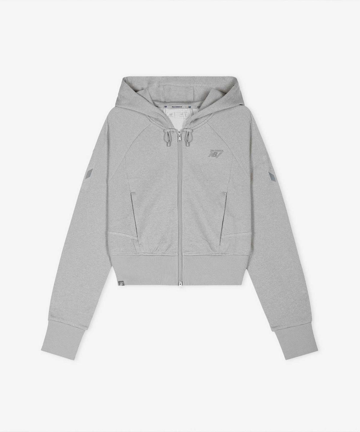 뉴발란스(NEW BALANCE) NBMDG15212 / WOMEN PF 올데이 크롭 후드집업 (M/GRAY)