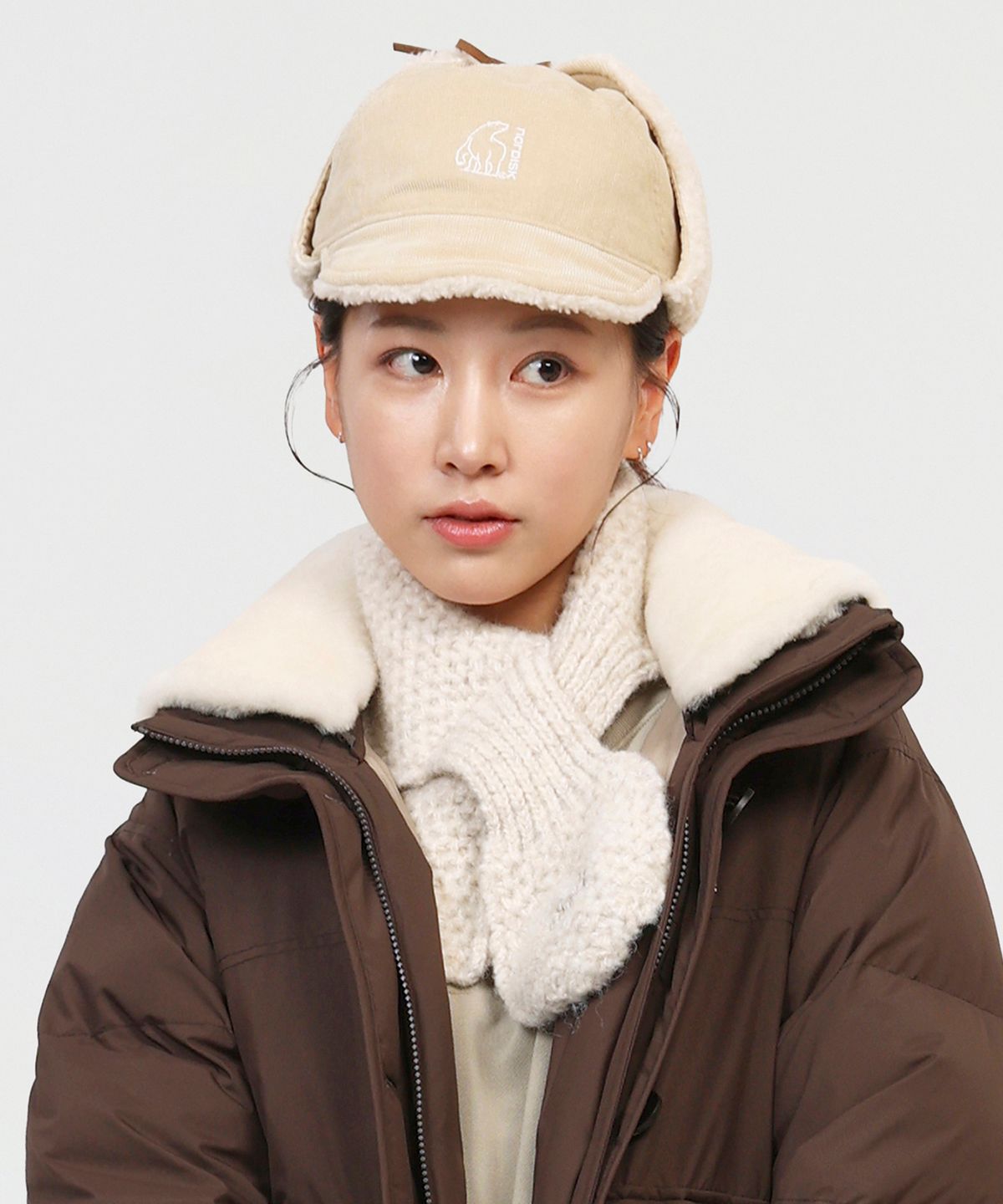 노르디스크(NORDISK) [시그니처] 귀달이 캡_Beige_OUW26C03E2