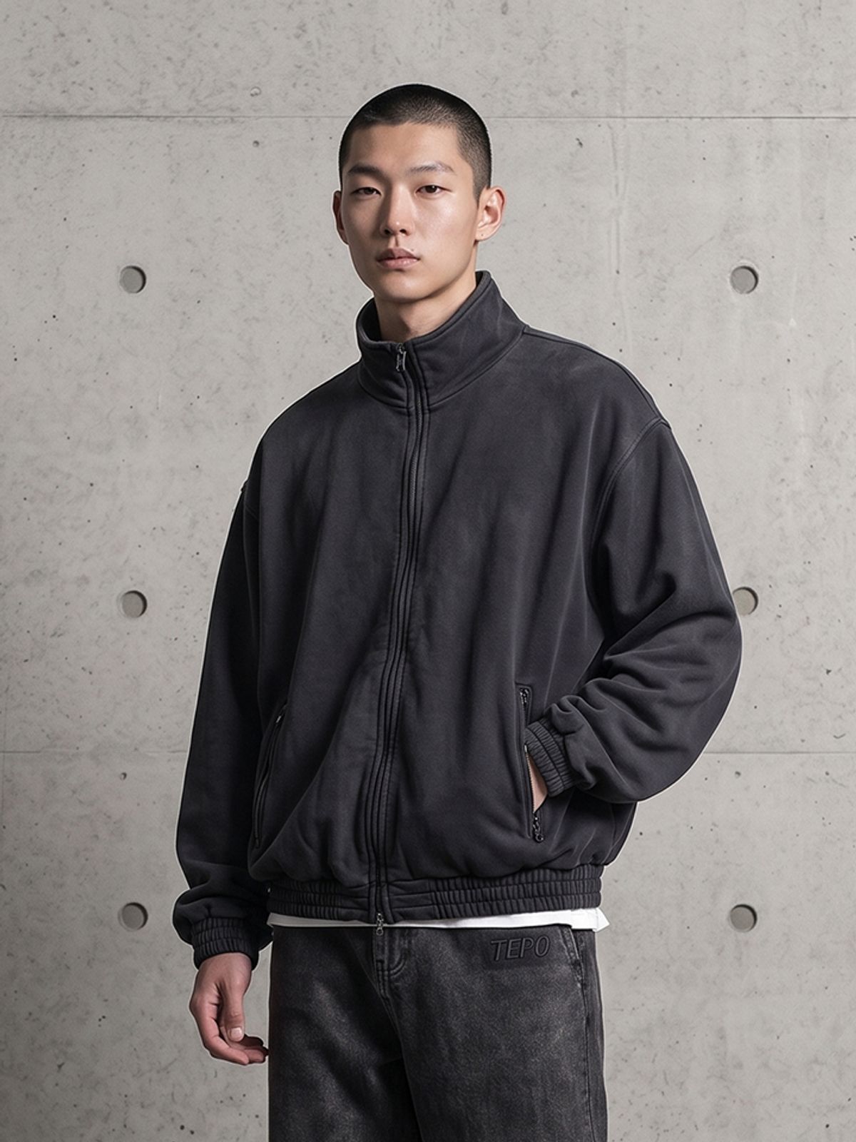 테노(TENO) 공용 블루종 집업 자켓_057(17590-034-804-69)
