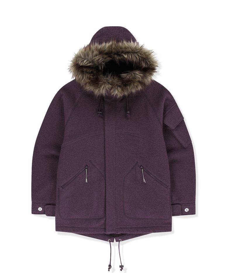 Wool Field Parka Purple