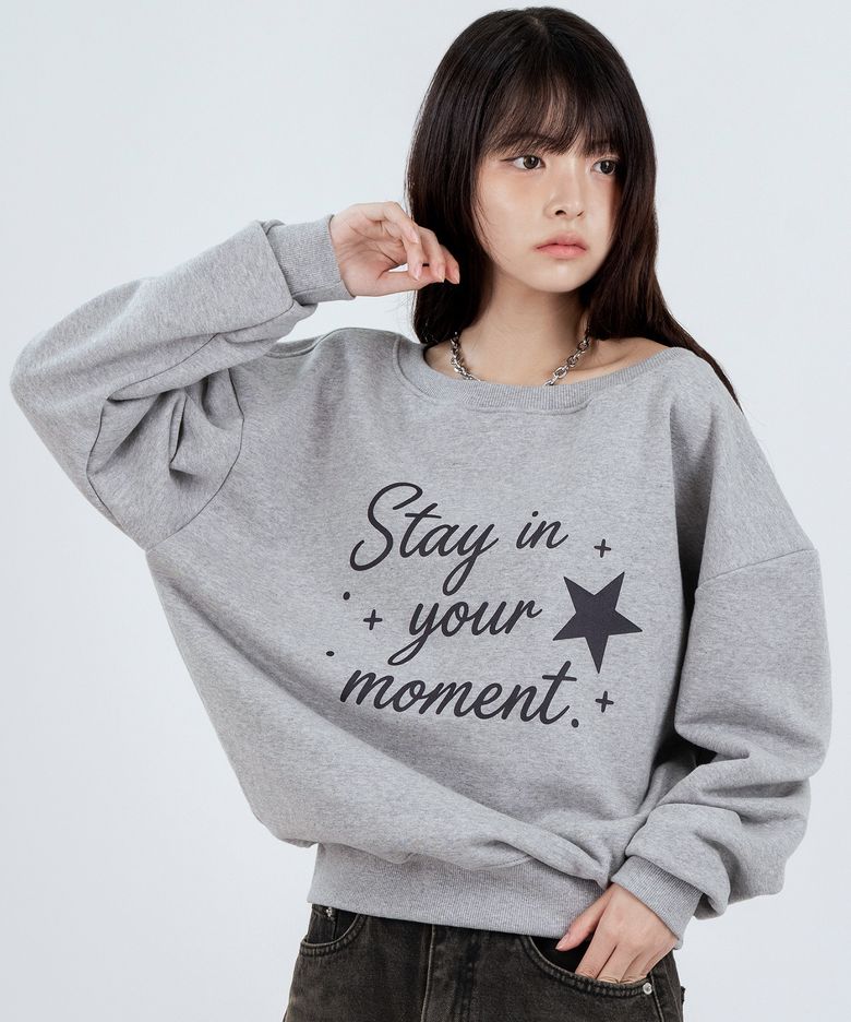STAY 보트넥 그레이