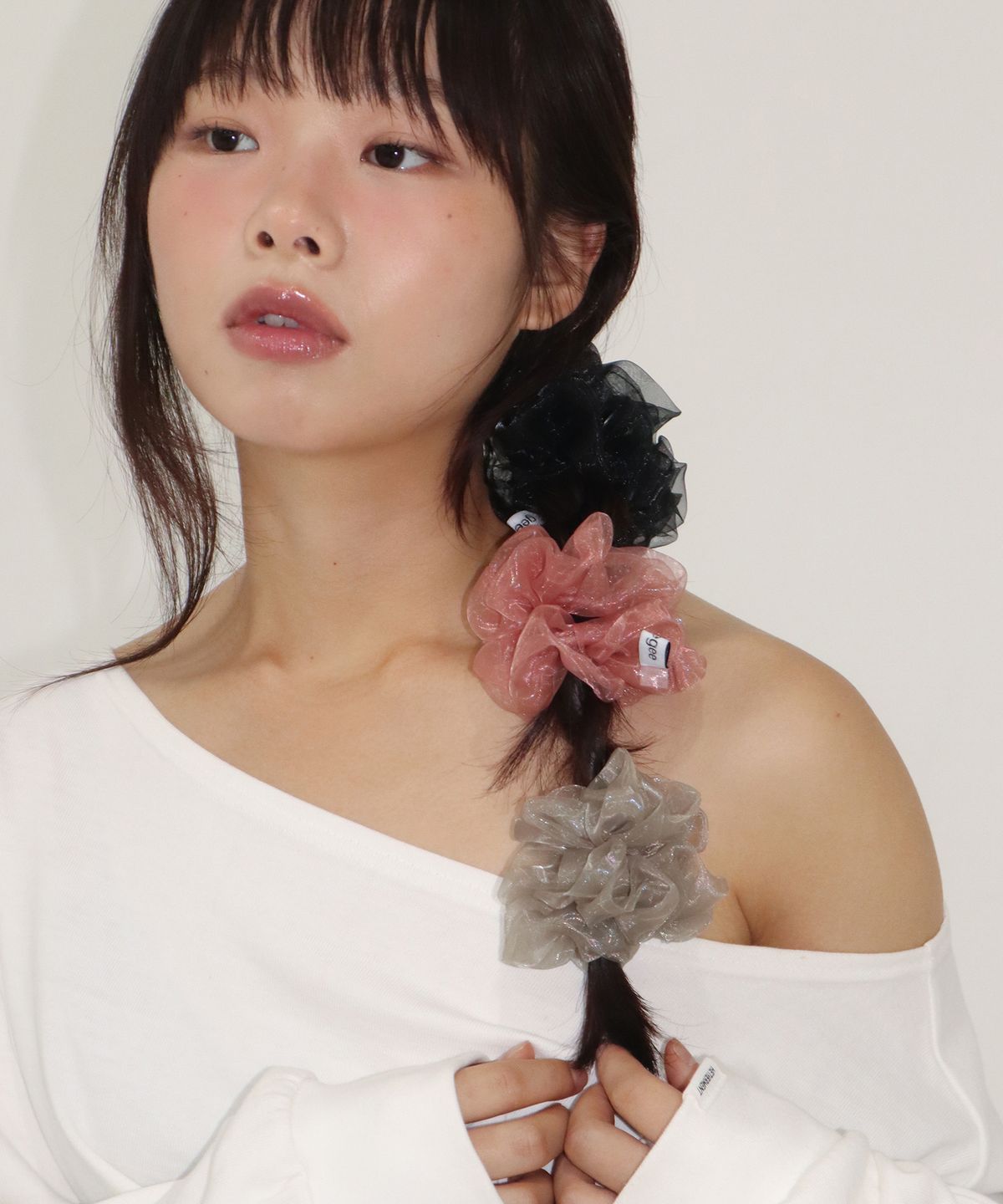 지지(GEEGEE) organza daily scrunchie (4color)