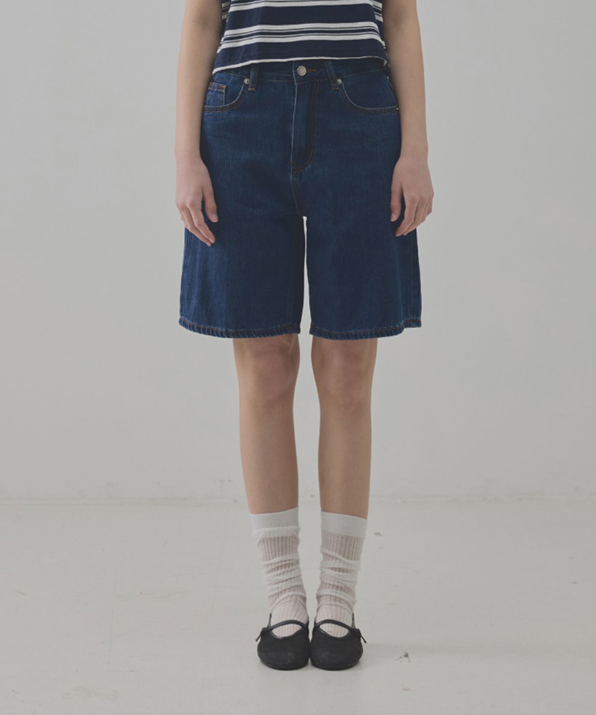 그노노이(GNOHNOEY) Tencel bermuda pants (S,M,L)