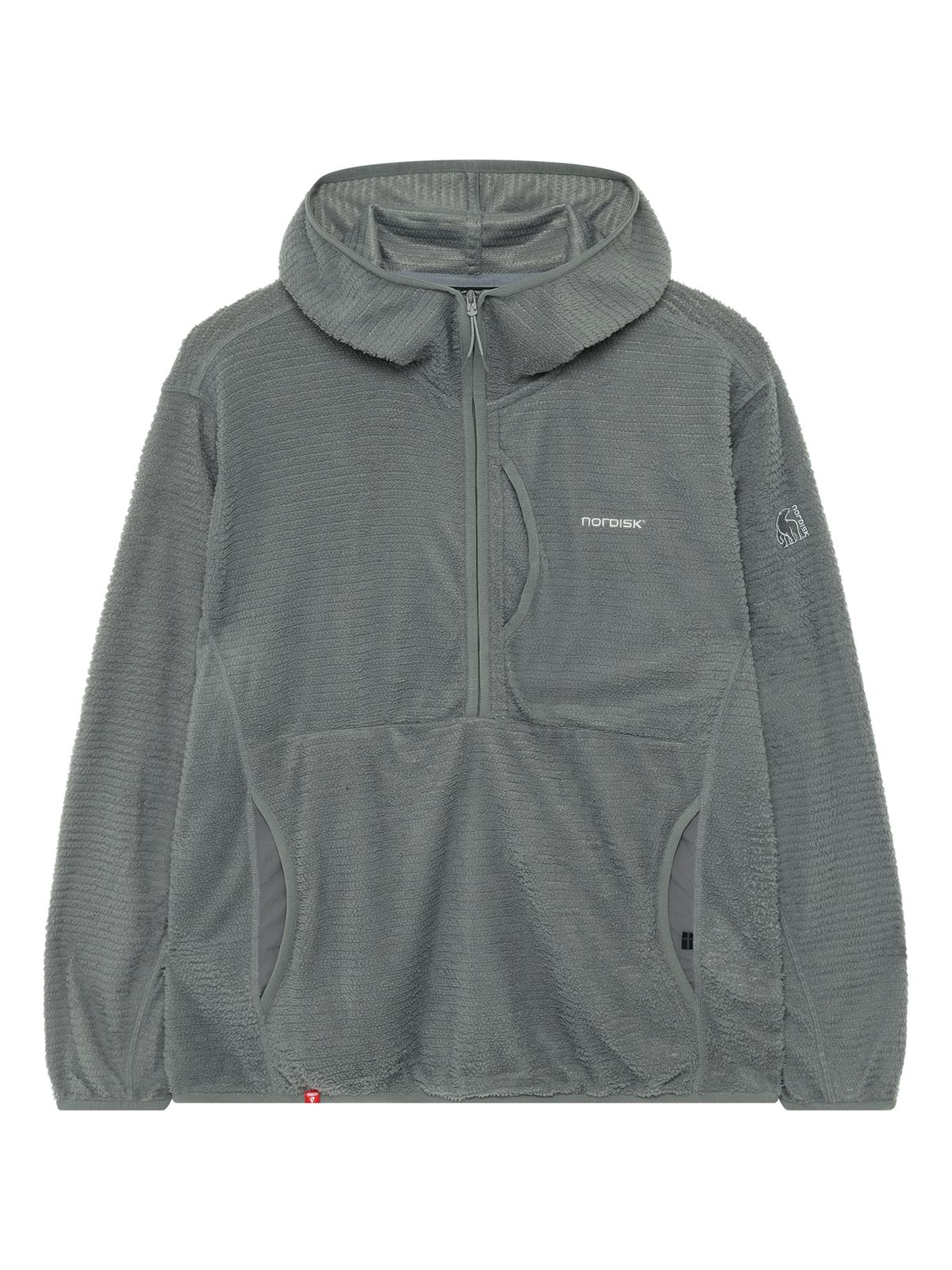 노르디스크(NORDISK) [HYGGE HIKE] 프리마로프트 이볼브 반집업 후디 - M_Grey_OMW26279C5