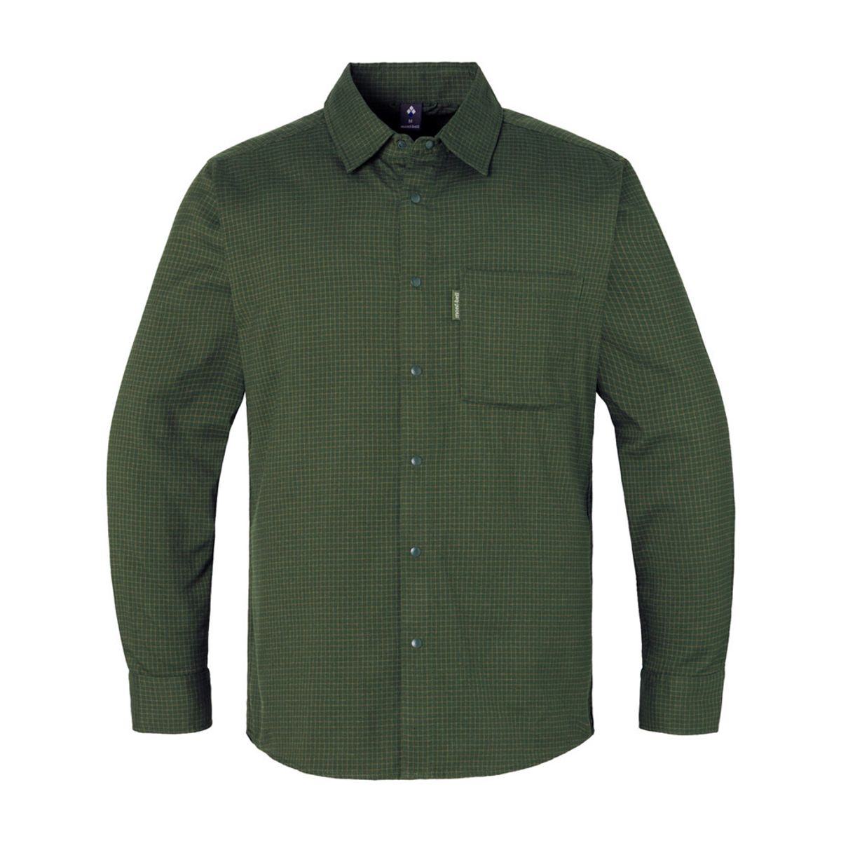 몽벨(MONTBELL) WIC O.D. 스냅 셔츠 남 DARK GREEN JBWJFMTS011
