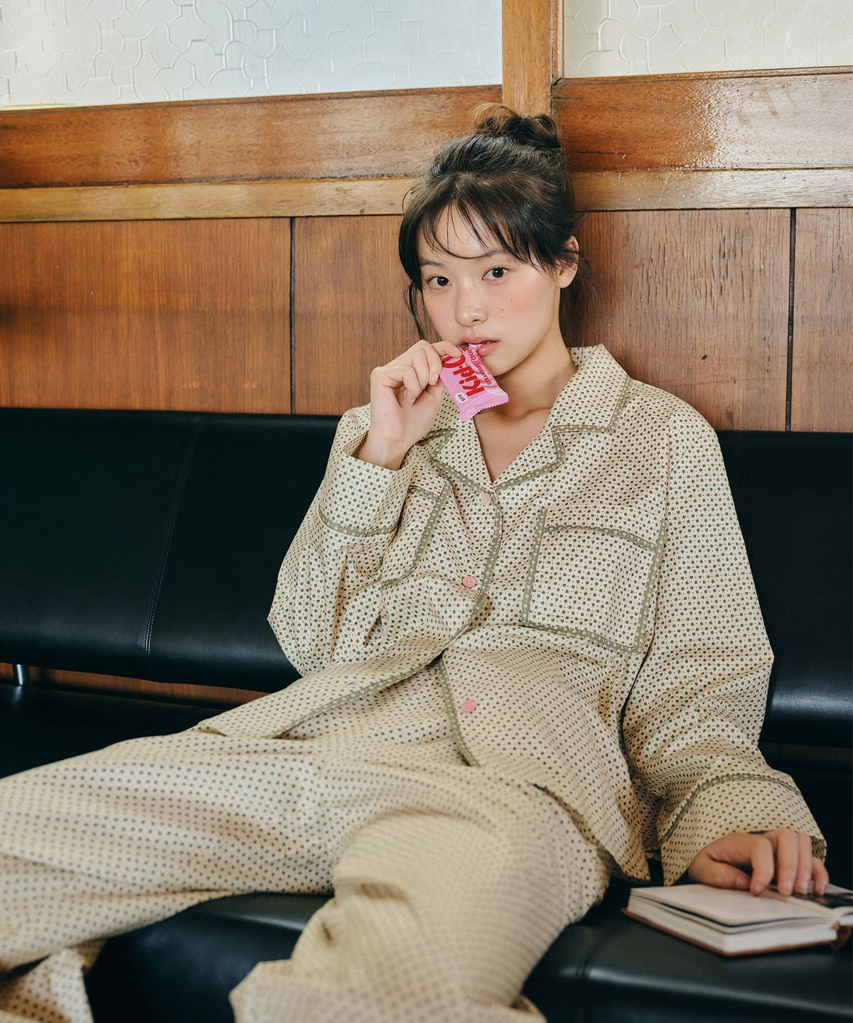 울랄라파자마(ULLALA PAJAMAS) 푸티 긴팔 여성페어 버터 (30수)