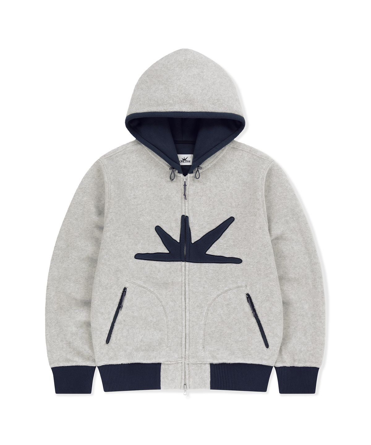 썬러브투어(SUNLOVETOUR) Daybreak Fleece Zip Up Hoodie Heather Grey