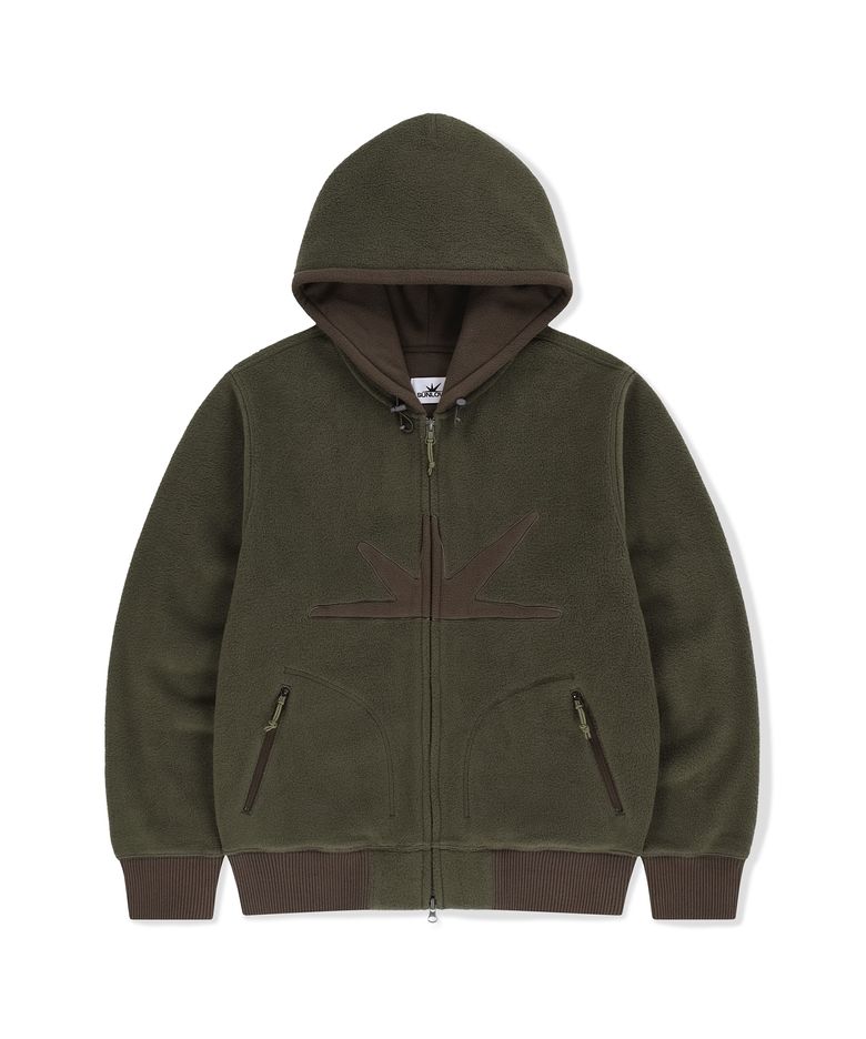 Daybreak Fleece Zip Up Hoodie Dark Olive