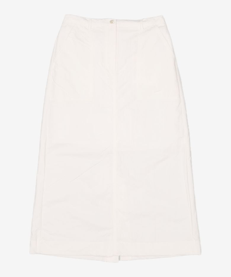 SIST9035 나일론 반밴딩 스커트_Off-white M