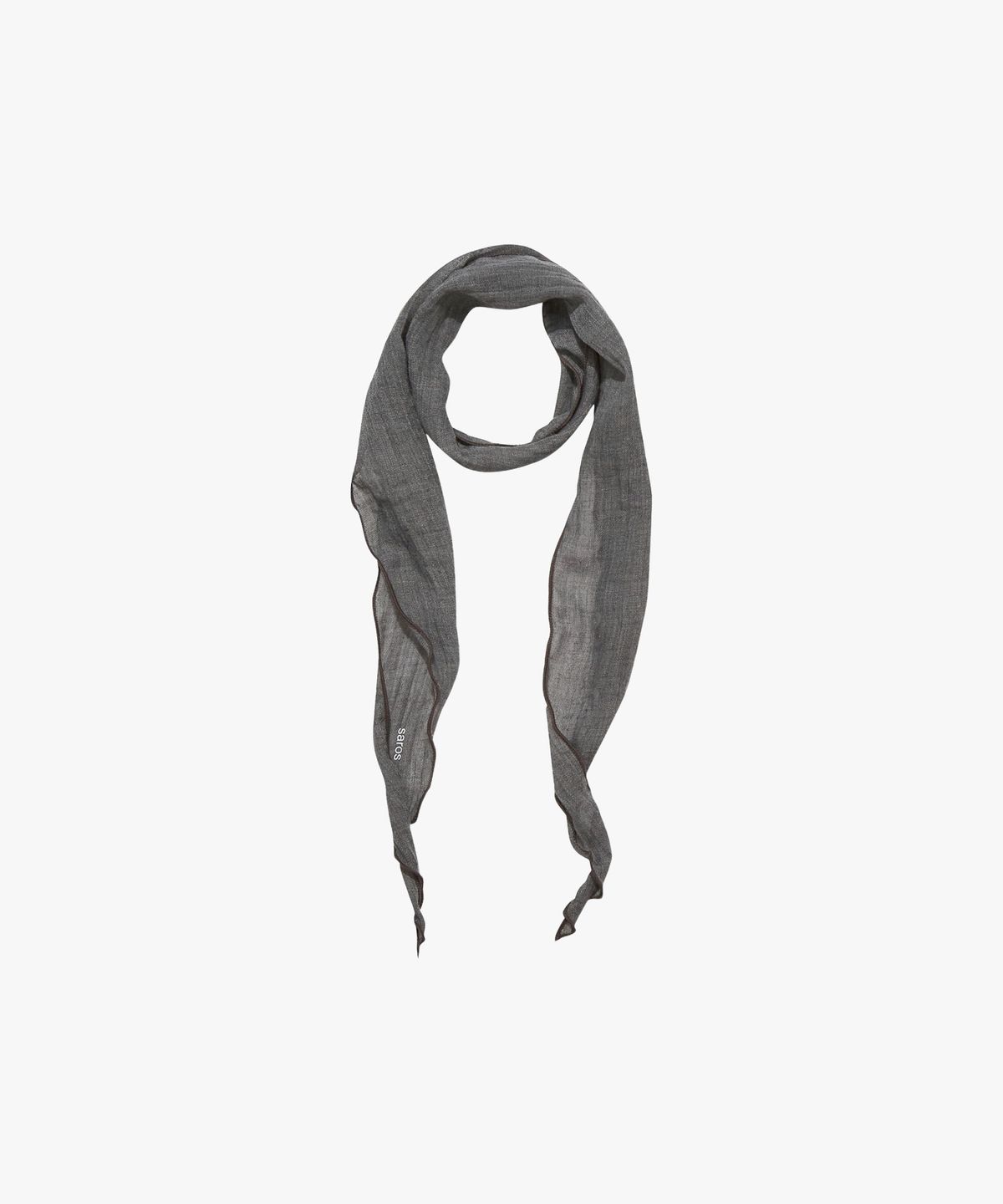 사로스(saros) Saros Natural Scarf - Charcoal