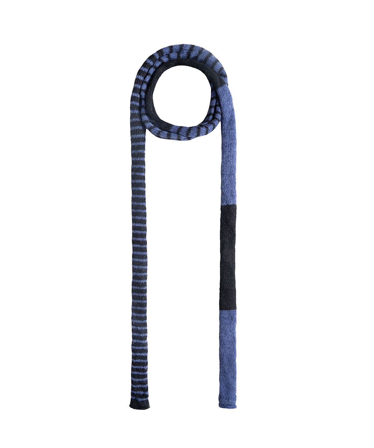마뗑킴(MATIN KIM) MULTI STRIPE ALPACA BLENDED MUFFLER IN BLUE