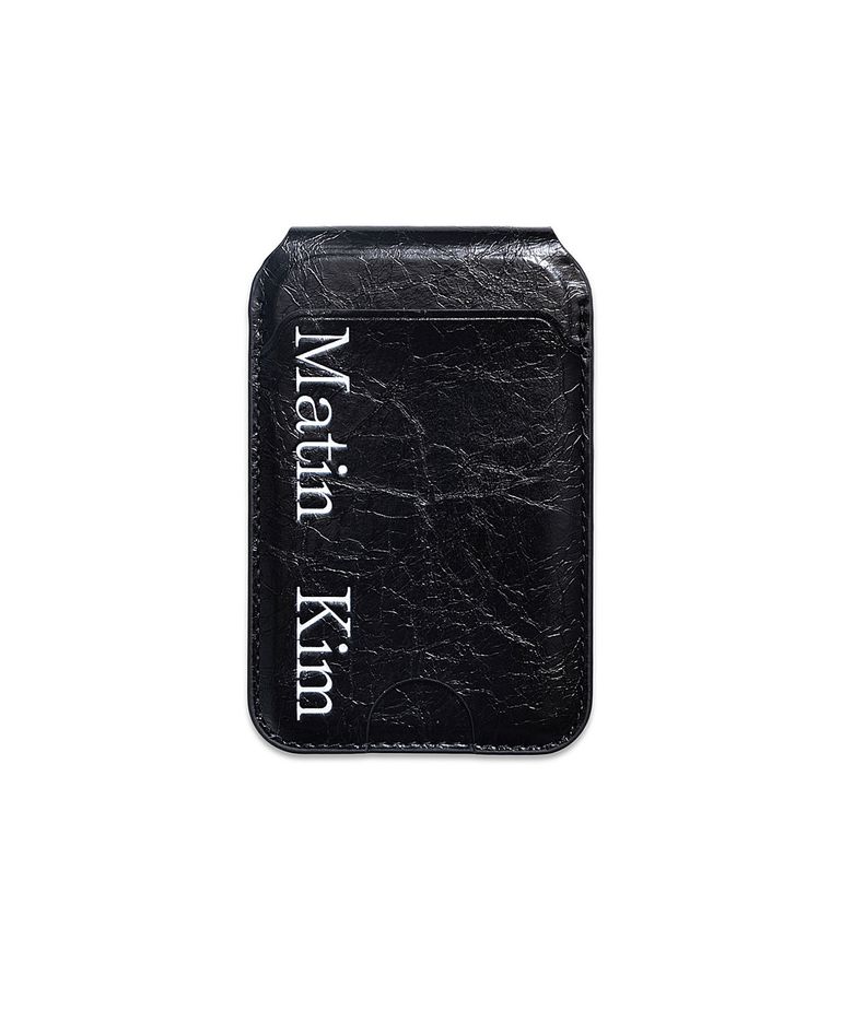 MATIN MAGNETIC FLIP CARD WALLET IN BLACK