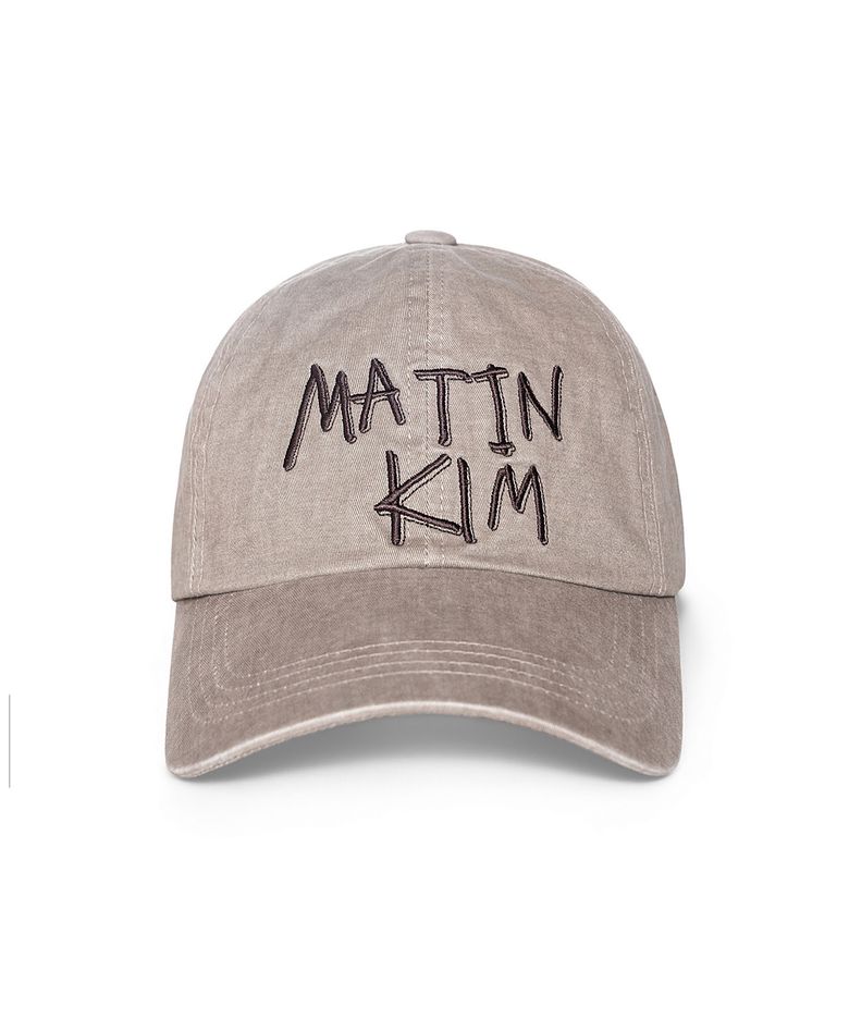VINTAGE WASHED GRAFFITI BALL CAP IN KHAKI BROWN