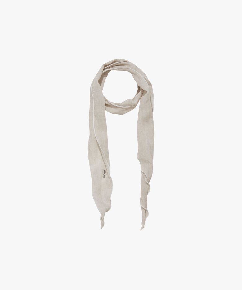 Saros Natural Scarf - Ivory