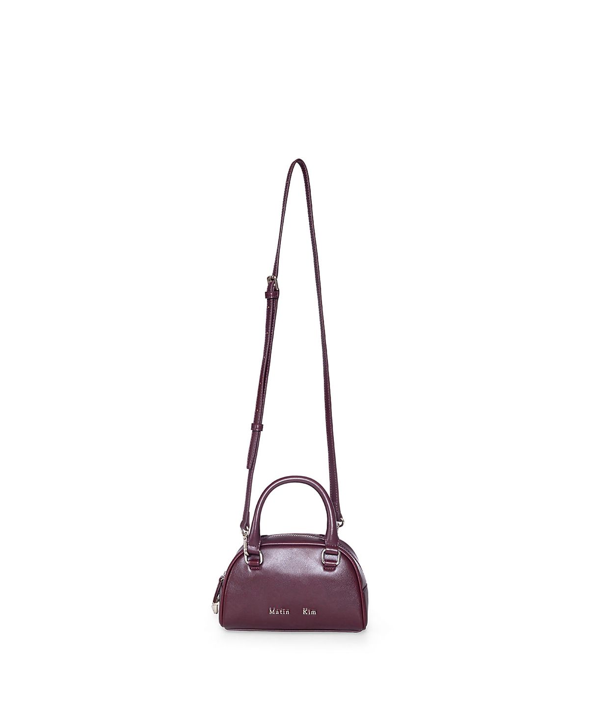 마뗑킴(MATIN KIM) HALFMOON BABY BOWLING BAG IN WINE