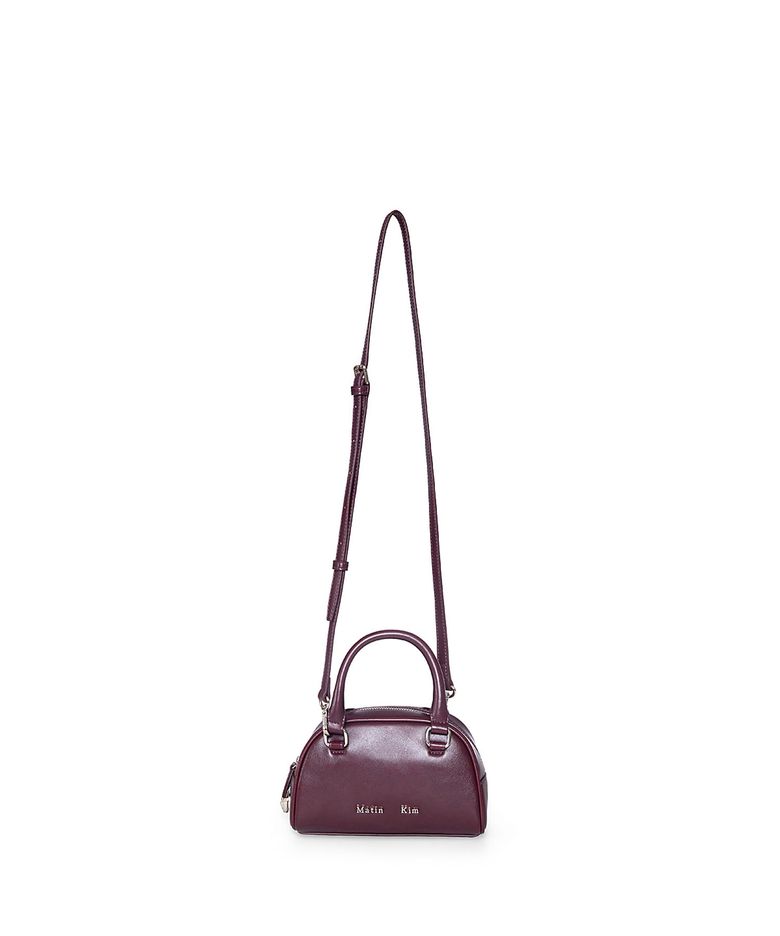 HALFMOON BABY BOWLING BAG IN WINE