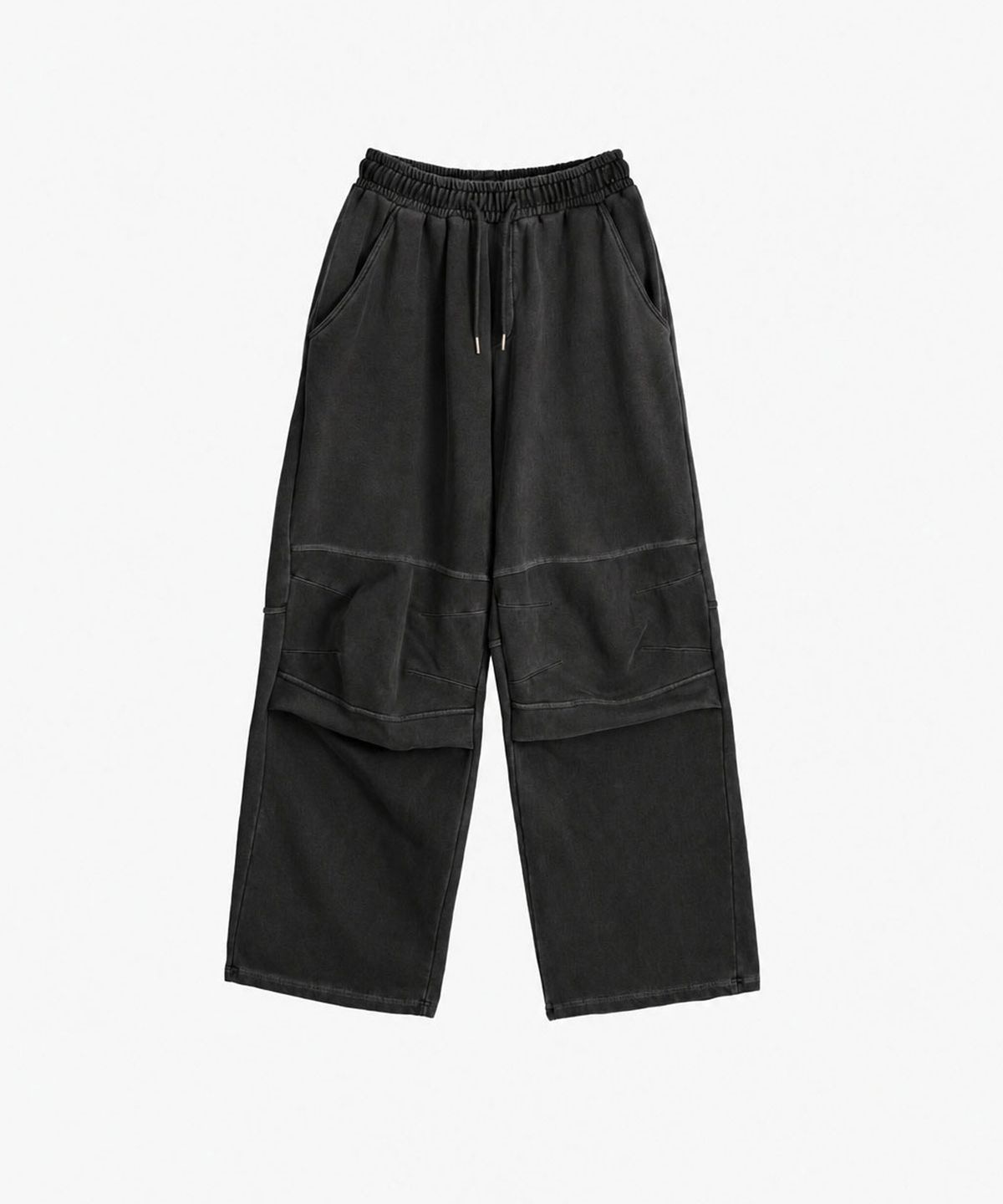 이넥시스(INEXCIS) 슬래커 와이드 스웻팬츠 (Washed Black)