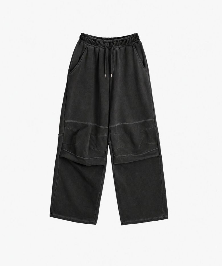 슬래커 와이드 스웻팬츠 (Washed Black)