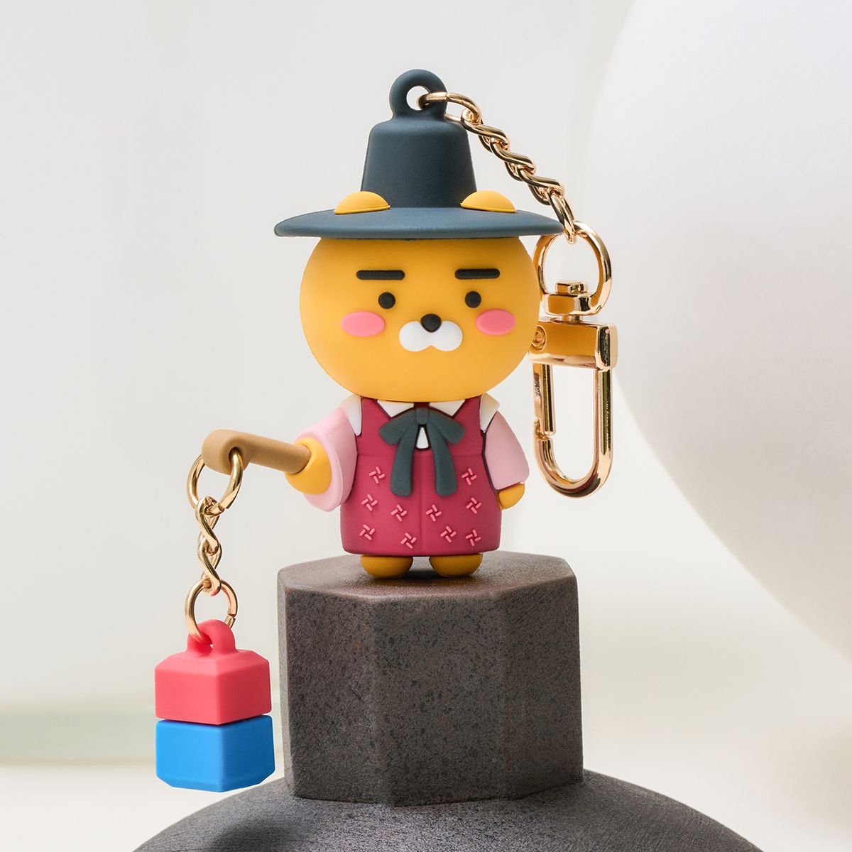 카카오프렌즈(KAKAO FRIENDS) K피규어키링 선비_라이언